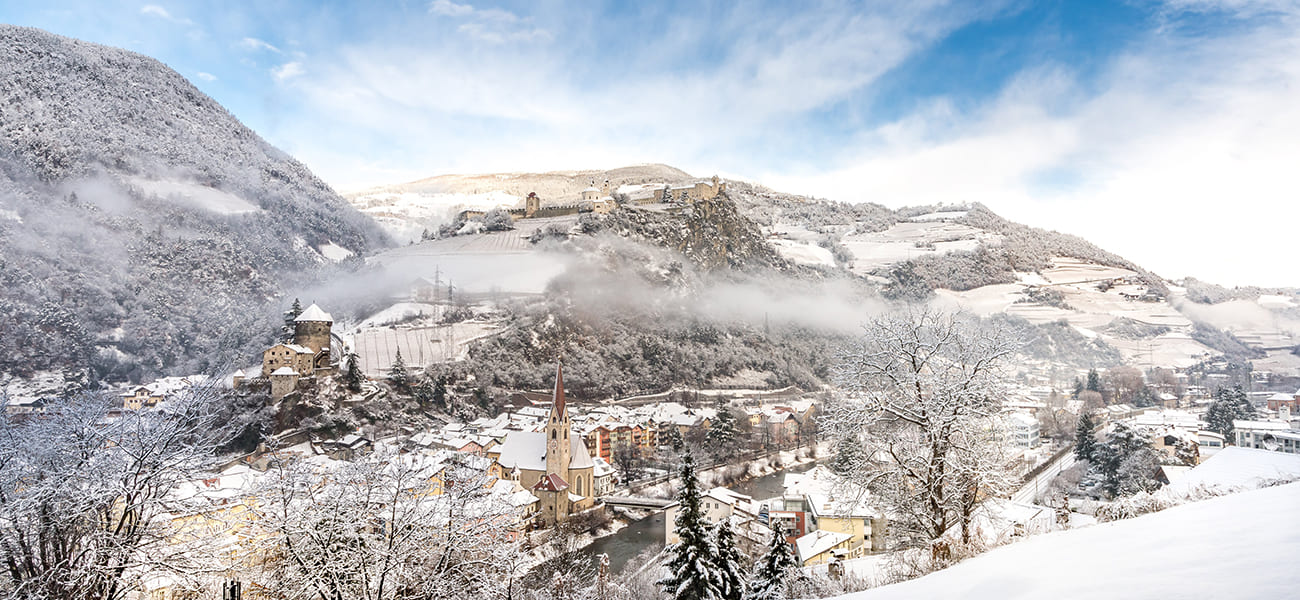 Edelweisshof Gufidaun in Südtirol - Klausen im Winter